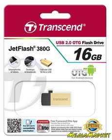 TS16GJF380G  -`i Transcend TS16GJF380G JetFlash OTG 380 16GB Gold