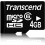  MicroSDHC Transcend 4GB Class 6 without adapter