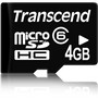 Карта MicroSDHC Transcend 4GB Class 6 without adapter