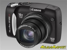   Canon PowerShot SX120 IS 10,1Mpx, 10x zoom, LCD- 3,0``, SD/SDHC/MMC, USB 2.0 Hi-Speed , 245 , DCC-750