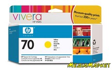 C9454A  HP C9454A 70 Yellow Ink Cartridge with Vivera Ink, 130 ml