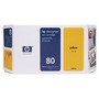  HP C4873A No 80 Yellow Ink Cartridge,175ml,WW Smart ink cartridge for HP DesignJet 1050C/1055CM