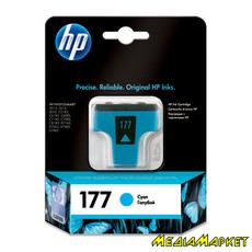 C8771HE  HP C8771HE 177 Cyan Ink Cartridge with Vivera Ink, 4 ml