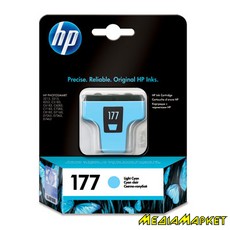 C8774HE  HP C8774HE 177 Light Cyan Ink Cartridge with Vivera Ink, 5.5 ml
