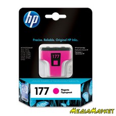 C8772HE  HP C8772HE 177 Magenta Ink Cartridge with Vivera Ink, 3.5 ml