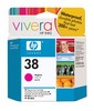  HP C9416A No.38 Magenta Pigment Ink Cartridge with Vivera Ink, 27 ml