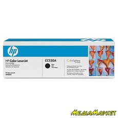 CC530A  HP CC530A Color LaserJet CP2025/CM2320 Black Print Cartridge, 3500 pages